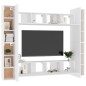 vidaXL 8-tlg. TV-Schrank-Set Weiß Holzwerkstoff vidaXL 8-tlg. TV-Schrank-Set Weiß Holzwerkstoff
