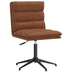 vidaXL Esszimmerstuhl Braun Kunstleder