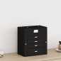 vidaXL Schmuckkästchen 5-Schichten mit Spiegel Abschließbar Schwarz vidaXL Schmuckkästchen 5-Schichten mit Spiegel Abschließbar Schwarz