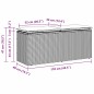 vidaXL Gartenbank mit Kissen Braun 110x40x44 cm Poly Rattan