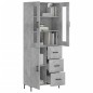 vidaXL Highboard Betongrau 69,5x34x180 cm Holzwerkstoff vidaXL Highboard Betongrau 69,5x34x180 cm Holzwerkstoff