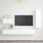 4-tlg. TV-Schrank-Set Weiß Holzwerkstoff 4-tlg. TV-Schrank-Set Weiß Holzwerkstoff