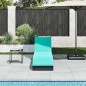 vidaXL Klappliege mit Auflage und Stauraum Schwarz Poly-Rattan vidaXL Klappliege mit Auflage und Stauraum Schwarz Poly-Rattan