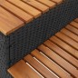 vidaXL Whirlpooltreppe Schwarz 50x50x50,5 cm Poly Rattan Akazie Massiv vidaXL Whirlpooltreppe Schwarz 50x50x50,5 cm Poly Rattan Akazie Massiv