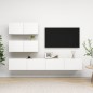 vidaXL 4-tlg. TV-Schrank-Set Weiß Holzwerkstoff vidaXL 4-tlg. TV-Schrank-Set Weiß Holzwerkstoff