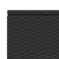 vidaXL Sonnenliege mit schwebender Auflage Schwarz Poly Rattan vidaXL Sonnenliege mit schwebender Auflage Schwarz Poly Rattan