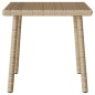 vidaXL Garten-Couchtisch Rechteckig Beige 40x40x37 cm Poly Rattan vidaXL Garten-Couchtisch Rechteckig Beige 40x40x37 cm Poly Rattan