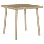 vidaXL Garten-Couchtisch Rechteckig Beige 40x40x37 cm Poly Rattan vidaXL Garten-Couchtisch Rechteckig Beige 40x40x37 cm Poly Rattan
