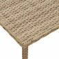 vidaXL Garten-Couchtisch Rechteckig Beige 40x40x37 cm Poly Rattan vidaXL Garten-Couchtisch Rechteckig Beige 40x40x37 cm Poly Rattan