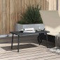 vidaXL Garten-Couchtisch Rechteckig Schwarz 80x40x37 cm Poly Rattan vidaXL Garten-Couchtisch Rechteckig Schwarz 80x40x37 cm Poly Rattan