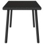vidaXL Garten-Couchtisch Rechteckig Schwarz 80x40x37 cm Poly Rattan vidaXL Garten-Couchtisch Rechteckig Schwarz 80x40x37 cm Poly Rattan