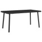 vidaXL Garten-Couchtisch Rechteckig Schwarz 80x40x37 cm Poly Rattan vidaXL Garten-Couchtisch Rechteckig Schwarz 80x40x37 cm Poly Rattan