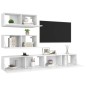 vidaXL 4-tlg. TV-Schrank-Set Weiß Holzwerkstoff vidaXL 4-tlg. TV-Schrank-Set Weiß Holzwerkstoff