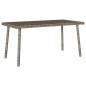 vidaXL Garten-Couchtisch Rechteckig Grau 80x40x37 cm Poly Rattan vidaXL Garten-Couchtisch Rechteckig Grau 80x40x37 cm Poly Rattan