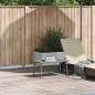 vidaXL Garten-Couchtisch Rechteckig Grau 80x40x37 cm Poly Rattan vidaXL Garten-Couchtisch Rechteckig Grau 80x40x37 cm Poly Rattan