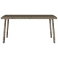 vidaXL Garten-Couchtisch Rechteckig Grau 80x40x37 cm Poly Rattan vidaXL Garten-Couchtisch Rechteckig Grau 80x40x37 cm Poly Rattan