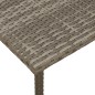 vidaXL Garten-Couchtisch Rechteckig Grau 80x40x37 cm Poly Rattan vidaXL Garten-Couchtisch Rechteckig Grau 80x40x37 cm Poly Rattan