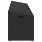 vidaXL Garten-Auflagenbox Schwarz 220x50x58 cm Poly Rattan vidaXL Garten-Auflagenbox Schwarz 220x50x58 cm Poly Rattan