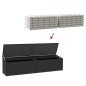 vidaXL Garten-Auflagenbox Schwarz 220x50x58 cm Poly Rattan vidaXL Garten-Auflagenbox Schwarz 220x50x58 cm Poly Rattan