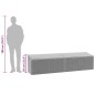 vidaXL Garten-Auflagenbox Schwarz 220x50x58 cm Poly Rattan vidaXL Garten-Auflagenbox Schwarz 220x50x58 cm Poly Rattan