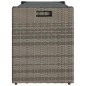 vidaXL Outdoor-Sitzbank mit Stauraum und Kissen Grau 100 cm