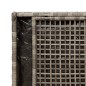 vidaXL Outdoor-Sitzbank mit Stauraum und Kissen Grau 100 cm