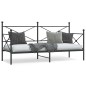 vidaXL Etagenbett ohne Matratze Schwarz 90x200 cm Stahl vidaXL Etagenbett ohne Matratze Schwarz 90x200 cm Stahl