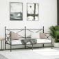 vidaXL Etagenbett ohne Matratze Schwarz 90x200 cm Stahl vidaXL Etagenbett ohne Matratze Schwarz 90x200 cm Stahl