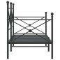 vidaXL Etagenbett ohne Matratze Schwarz 90x200 cm Stahl vidaXL Etagenbett ohne Matratze Schwarz 90x200 cm Stahl