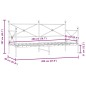 vidaXL Etagenbett ohne Matratze Schwarz 90x200 cm Stahl vidaXL Etagenbett ohne Matratze Schwarz 90x200 cm Stahl