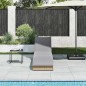 vidaXL Klappliege mit Auflage und Stauraum Beige Poly-Rattan vidaXL Klappliege mit Auflage und Stauraum Beige Poly-Rattan