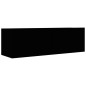 4-tlg. TV-Schrank-Set Schwarz Holzwerkstoff 4-tlg. TV-Schrank-Set Schwarz Holzwerkstoff