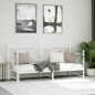 vidaXL Tagesbett Ausziehbar ohne Matratze Weiß 90x200 cm Stahl vidaXL Tagesbett Ausziehbar ohne Matratze Weiß 90x200 cm Stahl