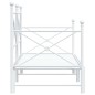 vidaXL Tagesbett Ausziehbar ohne Matratze Weiß 90x200 cm Stahl vidaXL Tagesbett Ausziehbar ohne Matratze Weiß 90x200 cm Stahl