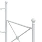 vidaXL Tagesbett Ausziehbar ohne Matratze Weiß 90x200 cm Stahl vidaXL Tagesbett Ausziehbar ohne Matratze Weiß 90x200 cm Stahl