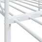 vidaXL Tagesbett Ausziehbar ohne Matratze Weiß 90x200 cm Stahl vidaXL Tagesbett Ausziehbar ohne Matratze Weiß 90x200 cm Stahl