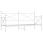 vidaXL Tagesbett ohne Matratze Weiß 90x200 cm Stahl