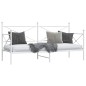 vidaXL Tagesbett ohne Matratze Weiß 90x200 cm Stahl