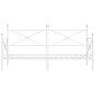 vidaXL Tagesbett ohne Matratze Weiß 90x200 cm Stahl