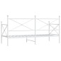 vidaXL Tagesbett ohne Matratze Weiß 90x200 cm Stahl