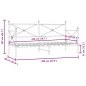 vidaXL Tagesbett ohne Matratze Weiß 90x200 cm Stahl