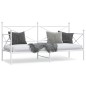 vidaXL Tagesbett ohne Matratze Weiß 80x200 cm Stahl