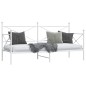 vidaXL Tagesbett ohne Matratze Weiß 80x200 cm Stahl