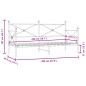 vidaXL Tagesbett ohne Matratze Weiß 80x200 cm Stahl