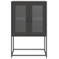 vidaXL Highboard Schwarz 68x39x107 cm Stahl vidaXL Highboard Schwarz 68x39x107 cm Stahl