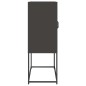 vidaXL Highboard Schwarz 68x39x107 cm Stahl vidaXL Highboard Schwarz 68x39x107 cm Stahl