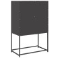 vidaXL Highboard Schwarz 68x39x107 cm Stahl vidaXL Highboard Schwarz 68x39x107 cm Stahl