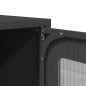 vidaXL Highboard Schwarz 68x39x107 cm Stahl vidaXL Highboard Schwarz 68x39x107 cm Stahl
