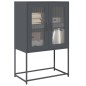 vidaXL Highboard Anthrazit 68x39x107 cm Stahl vidaXL Highboard Anthrazit 68x39x107 cm Stahl