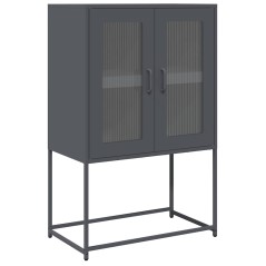 vidaXL Highboard Anthrazit 68x39x107 cm Stahl
